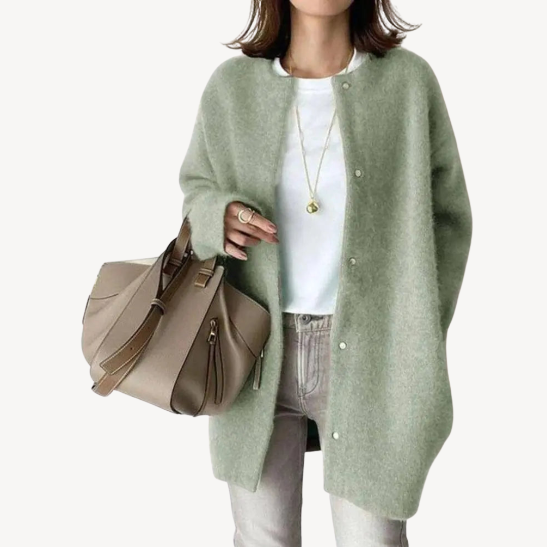 Button-Down Wool Cardigan for Women | Clara Vienne