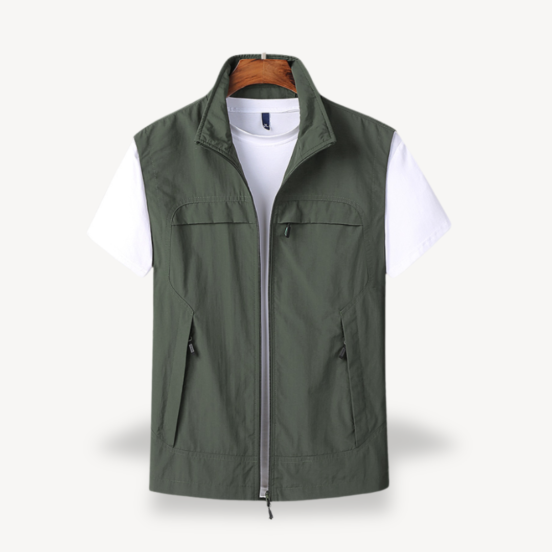 Lightweight Zip Vest for Men | Clara Vienne