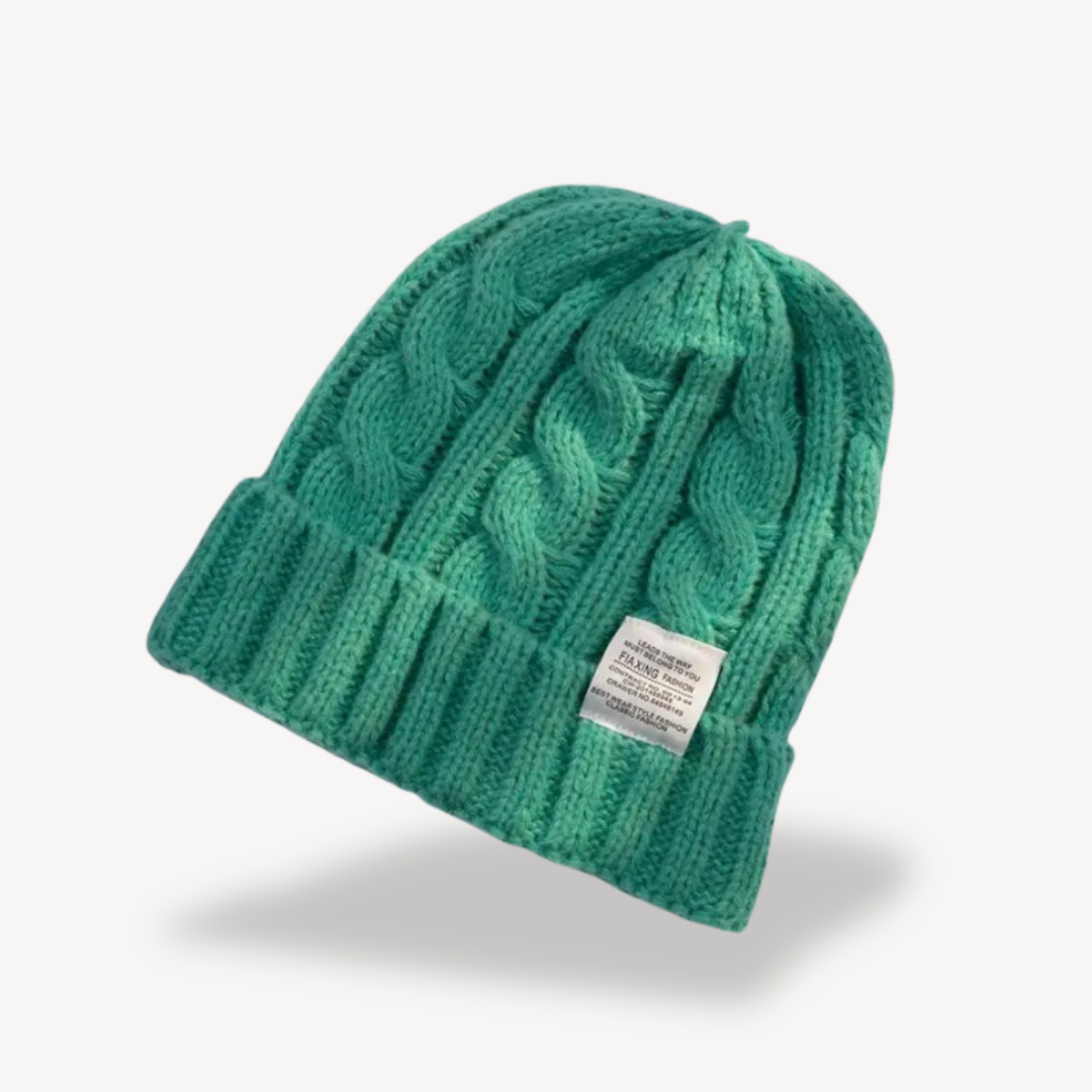 Cable Knit Beanie Hat for Women - Soft Wool Blend | Clara Vienne