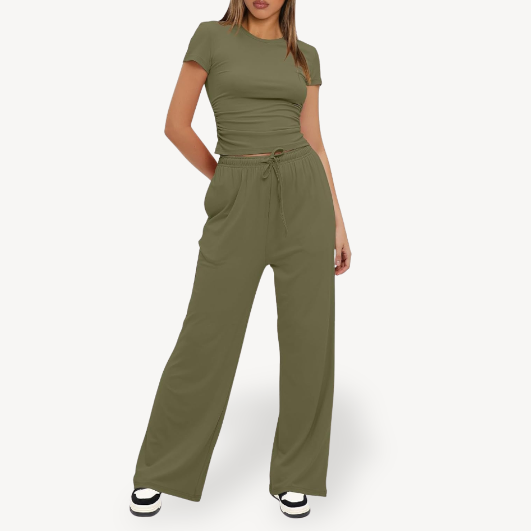 Drawstring Lounge Set for Women | Clara Vienne