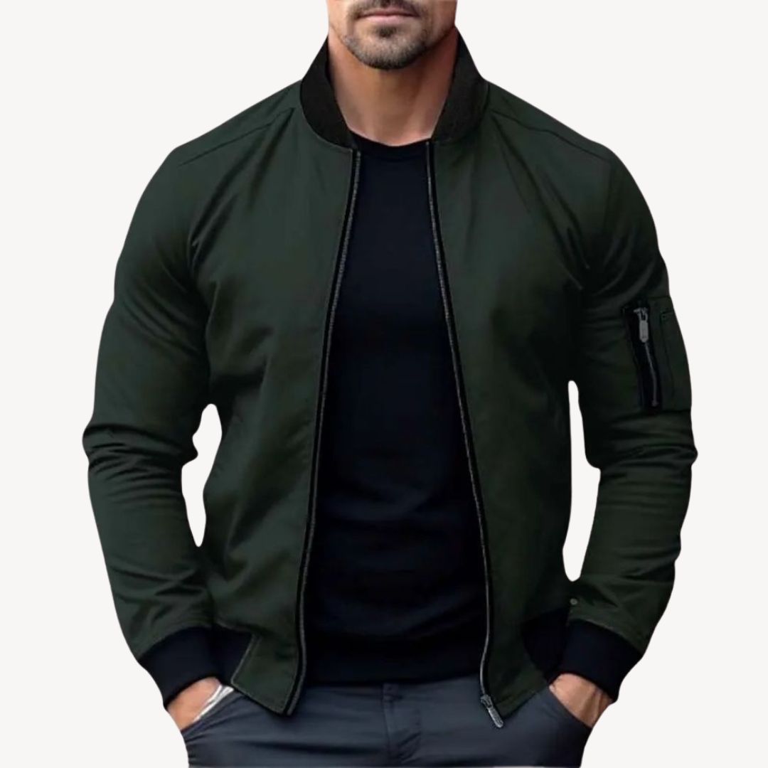 Clara Vienne | Men's Zip Up Bomber Jacket