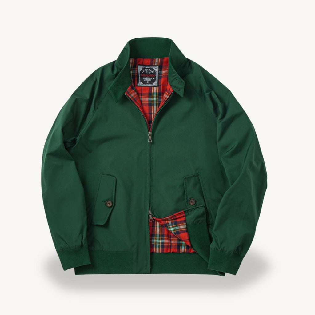 Clara Vienne | Men's Plaid Lined Harrington Jacket