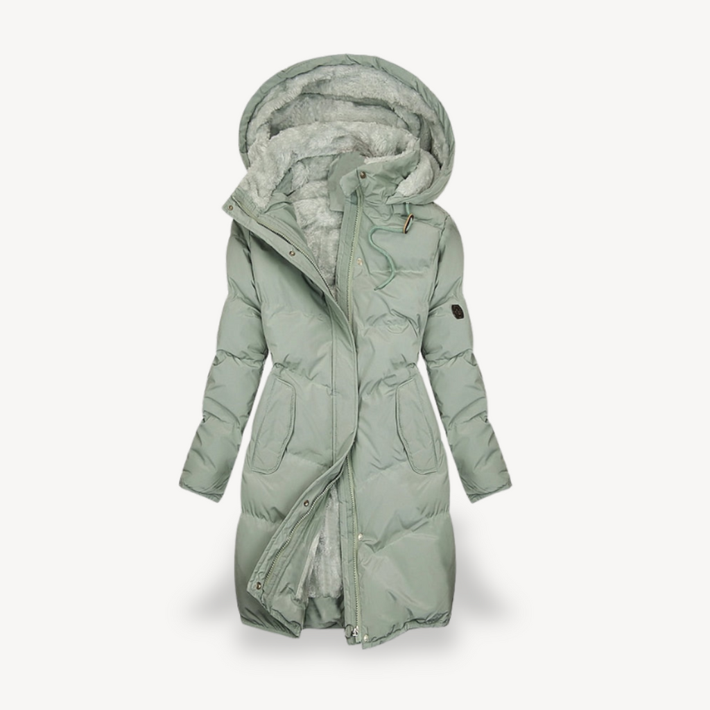 Fleece Lined Puffer Coat for Women | Clara Vienne