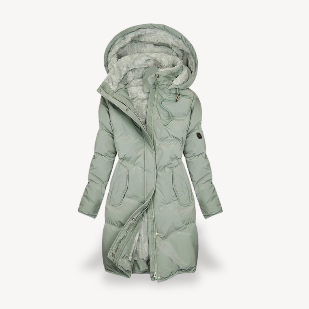 Fleece Lined Puffer Coat for Women | Clara Vienne
