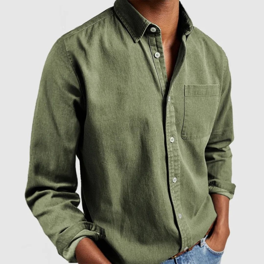 Cotton Long Sleeve Shirt Men | Clara Vienne