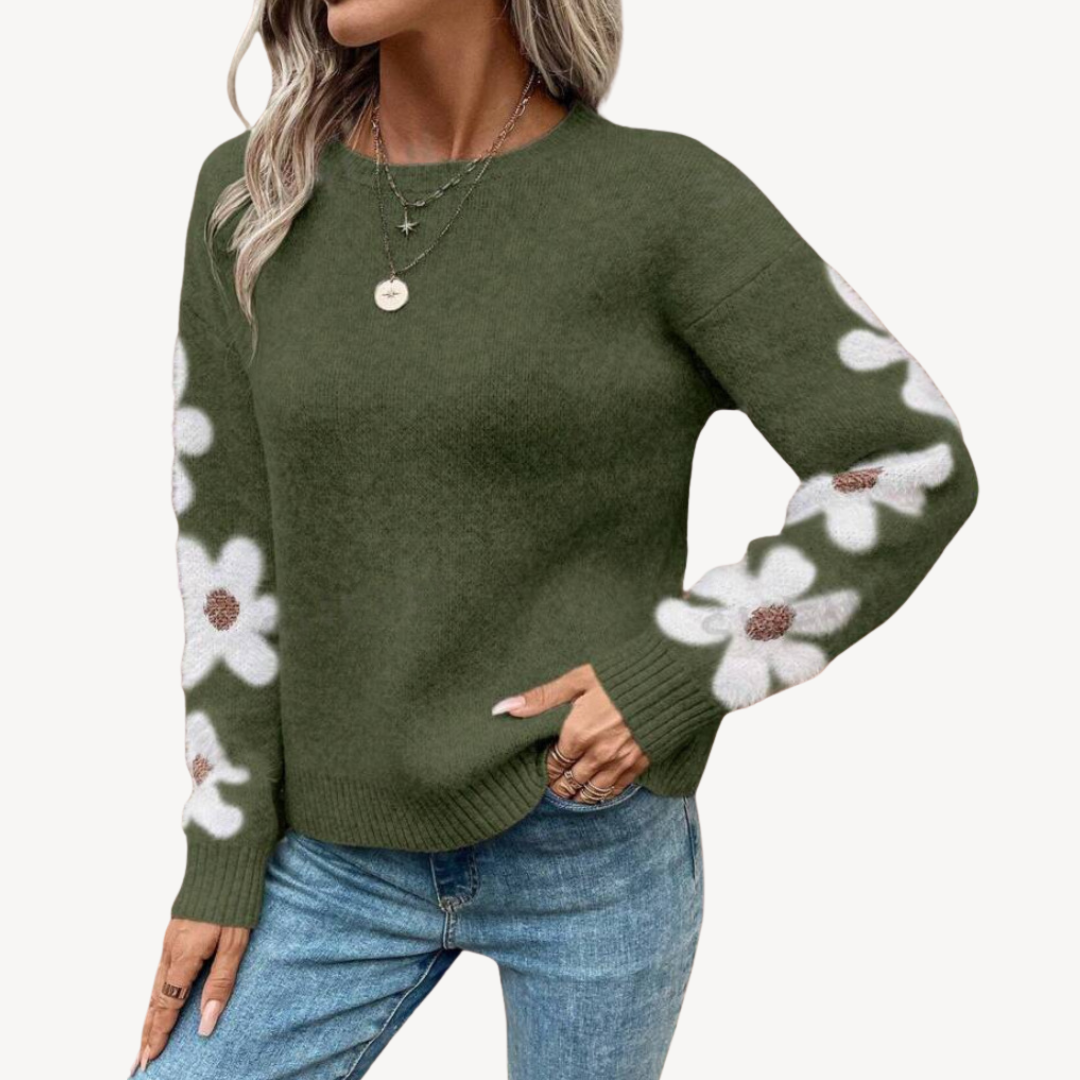 Floral Embroidered Sweater for Women | Clara Vienne