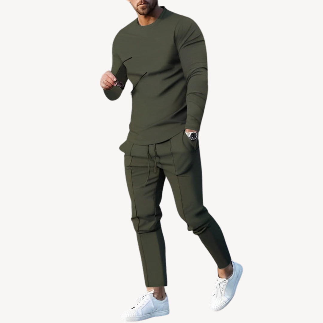 Men's Casual Long Sleeve Tracksuit | Clara Vienne