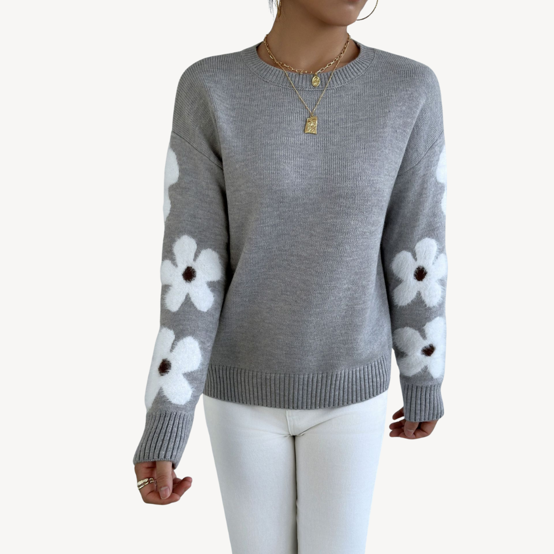 Floral Embroidered Sweater for Women | Clara Vienne