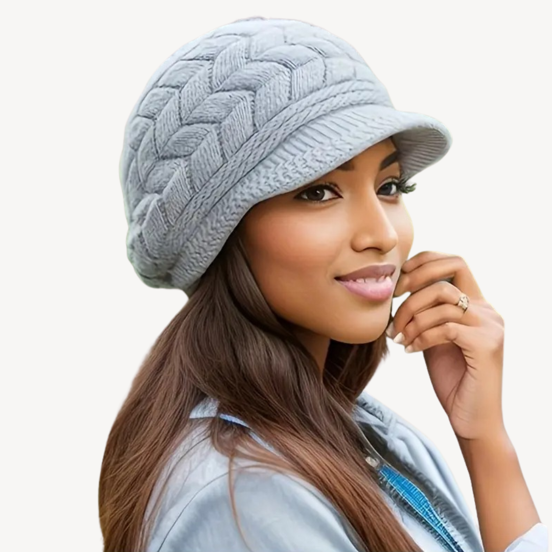Knitted Baker Boy Hat for Women | Clara Vienne