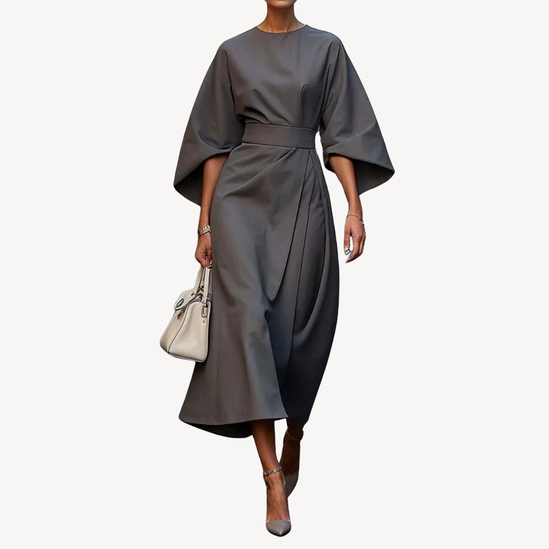 Clara Vienne | Women's Cotton Belted Midi Dress