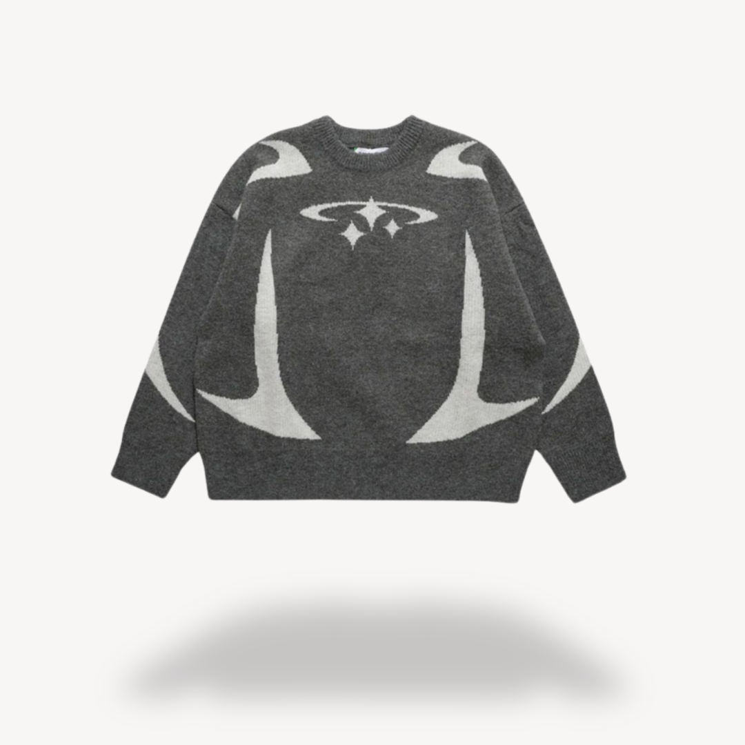 Clara Vienne | Unisex Graphic Knit Crew Neck Sweater