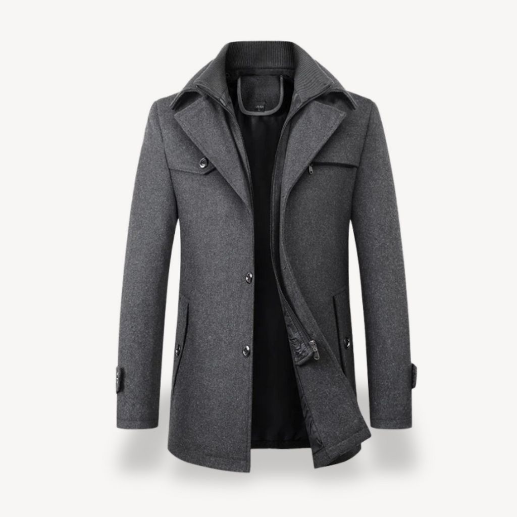 Clara Vienne | Men's Wool Blend Peacoat