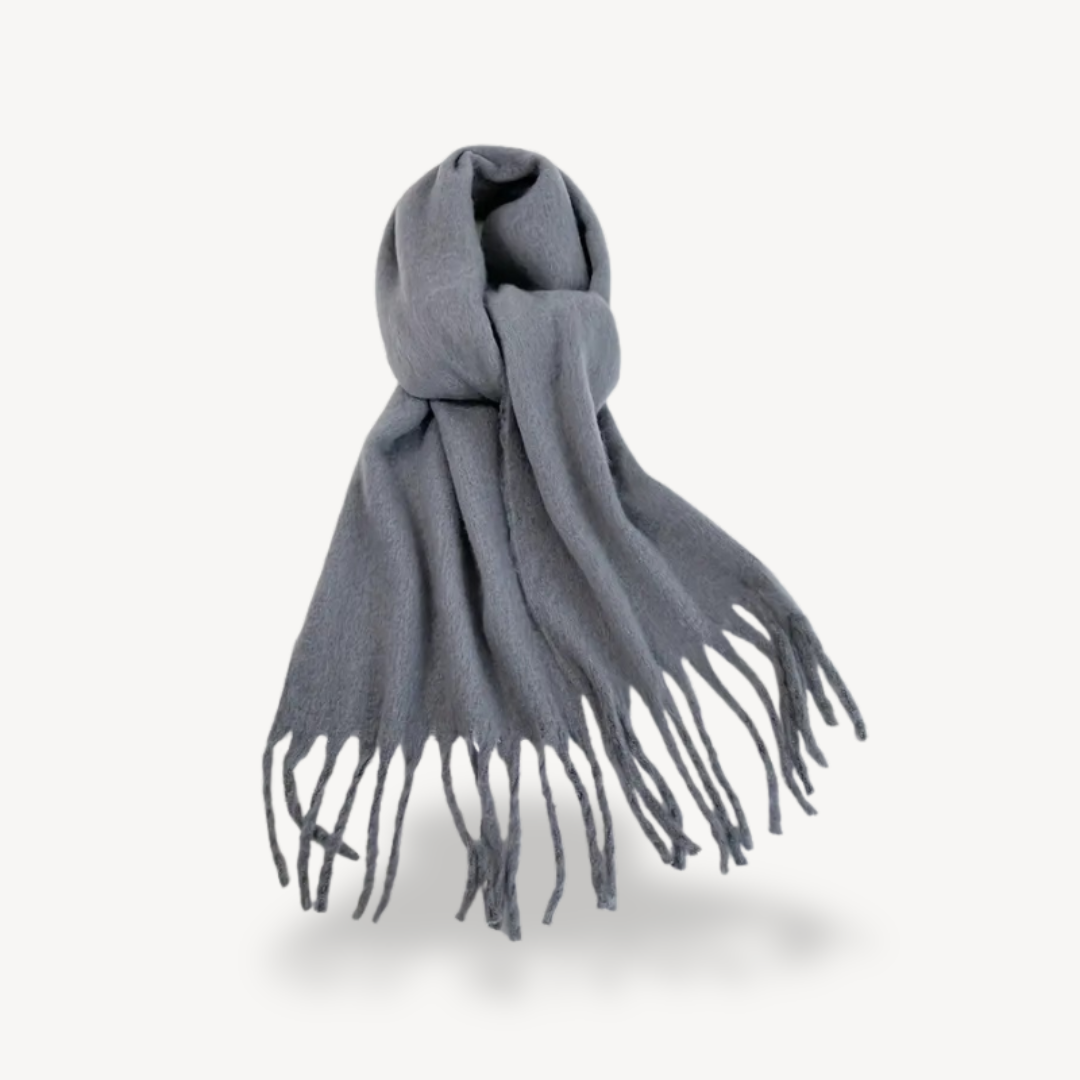 Fringed Wool Scarf | Clara Vienne