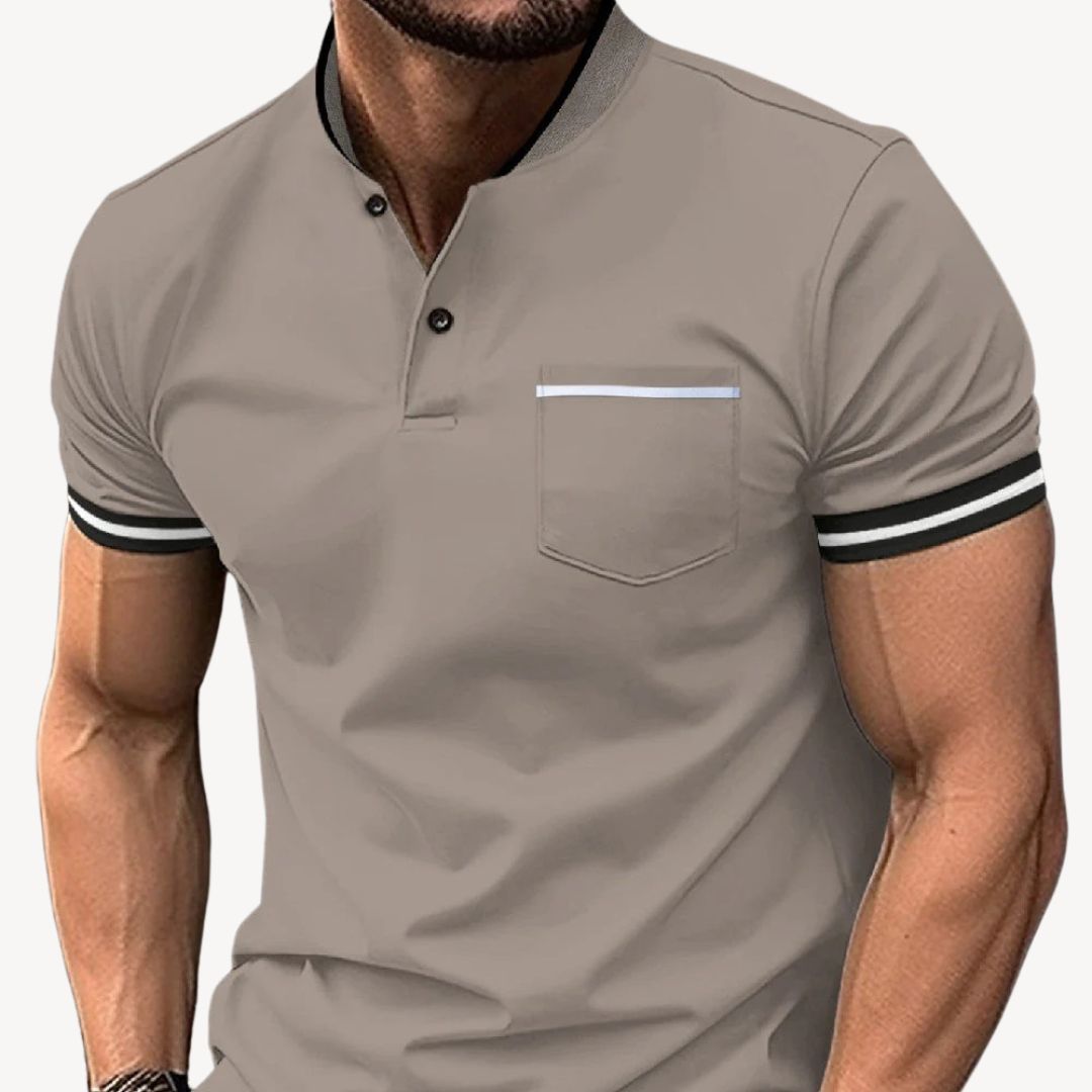 Men's Casual Henley Shirt | Clara Vienne