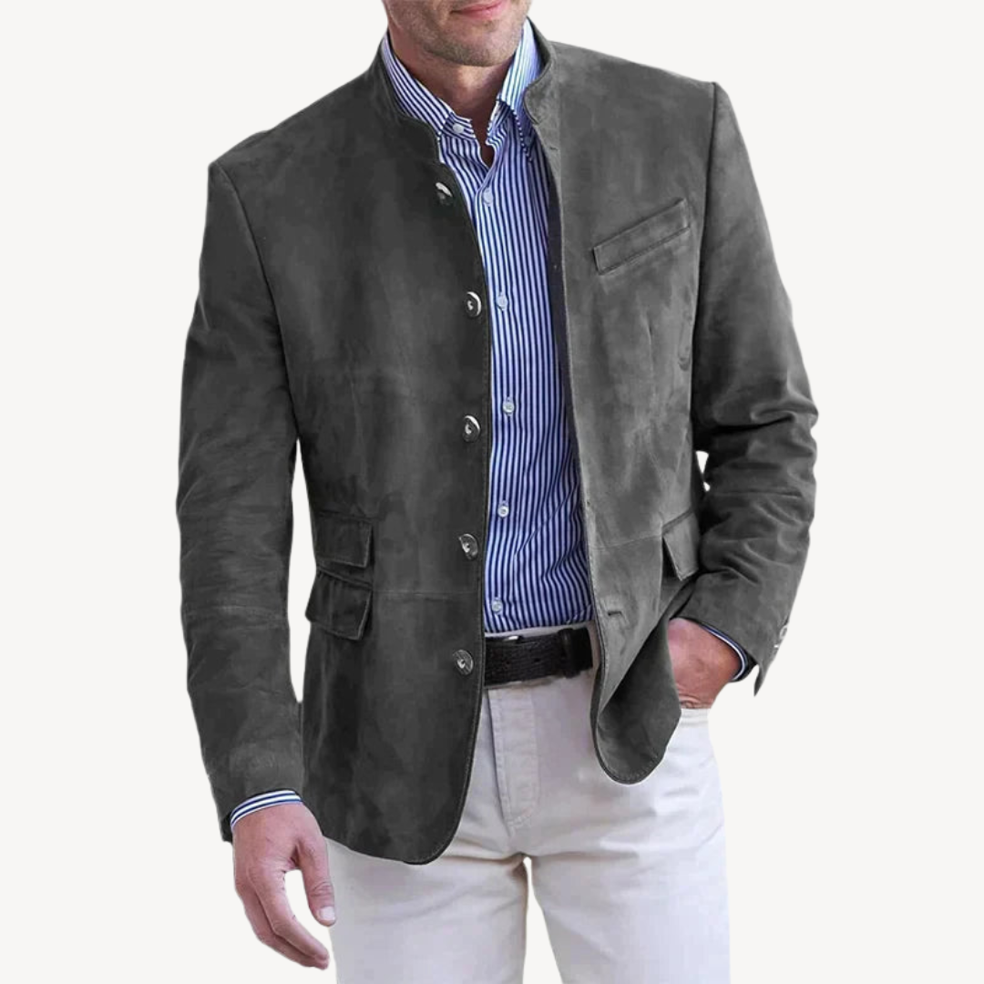 Men's Casual Button Blazer Jacket | Clara Vienne