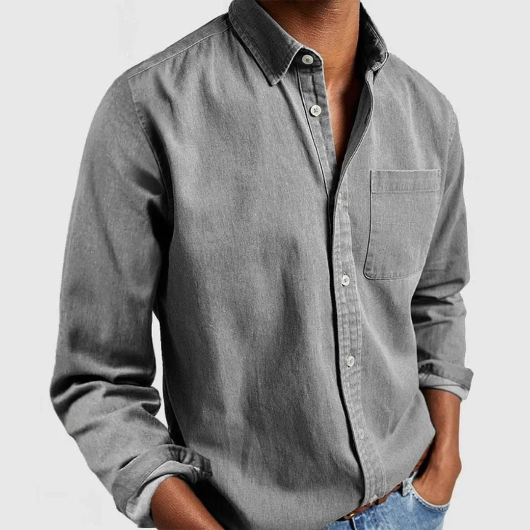 Cotton Long Sleeve Shirt Men | Clara Vienne