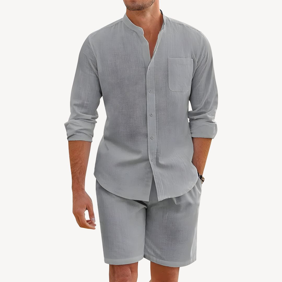 Clara Vienne | Men's Cotton Linen Shirt Set