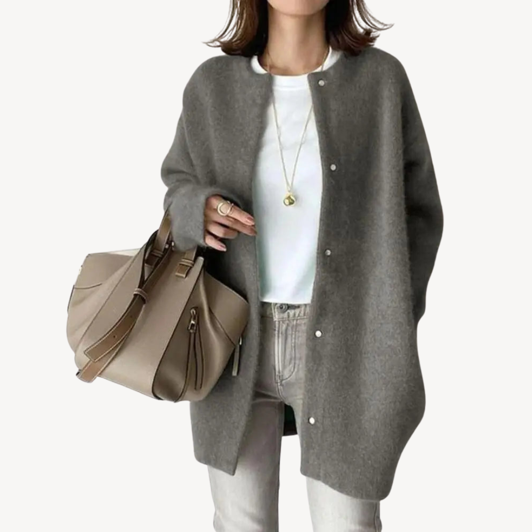 Button-Down Wool Cardigan for Women | Clara Vienne