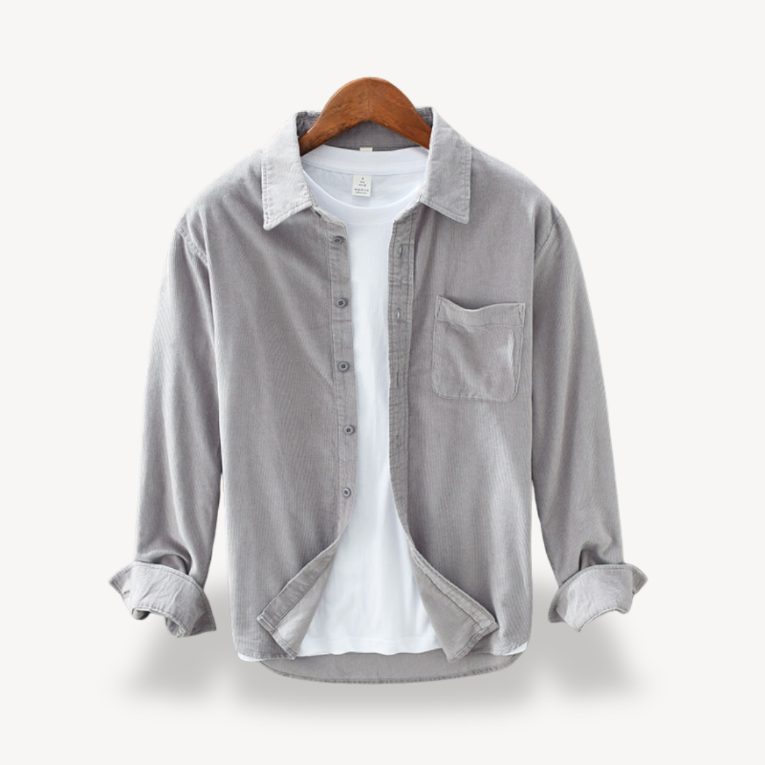 Men's Corduroy Long Sleeve Shirt | Clara Vienne