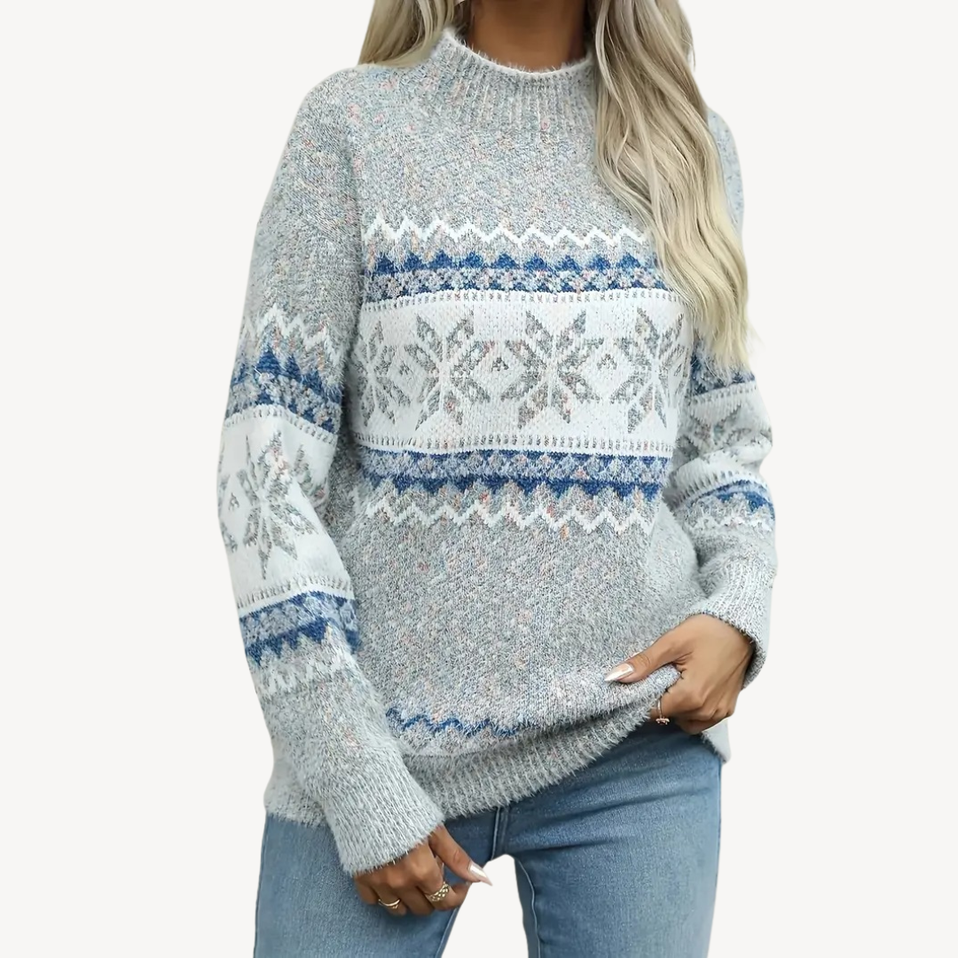 Fair Isle Knit Sweater for Women | Clara Vienne