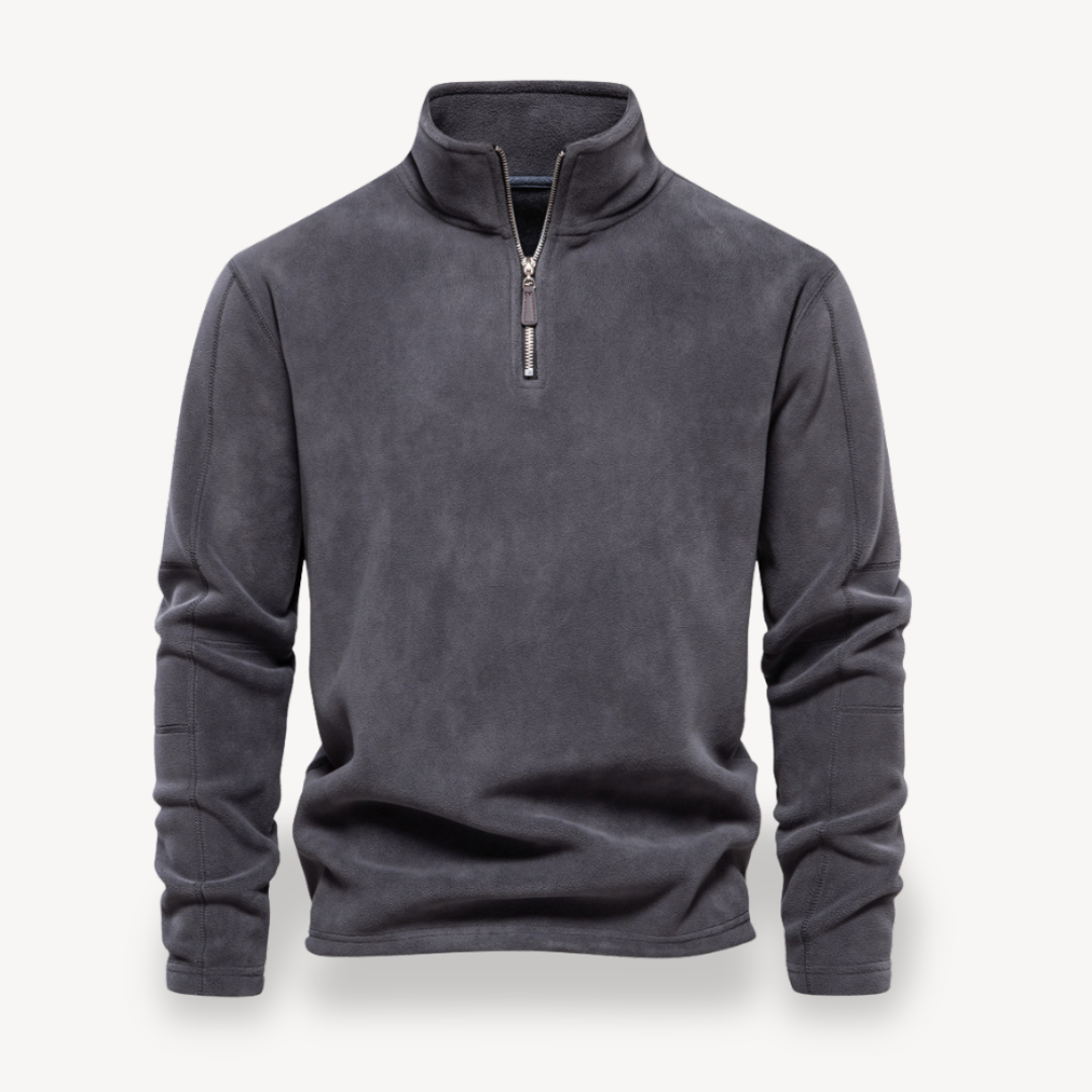Fleece Quarter-Zip Pullover for Men | Clara Vienne