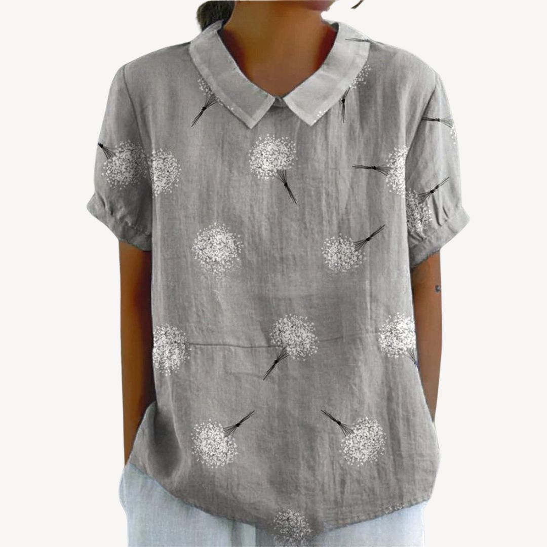 Floral Print Button-Up Shirt Women | Clara Vienne