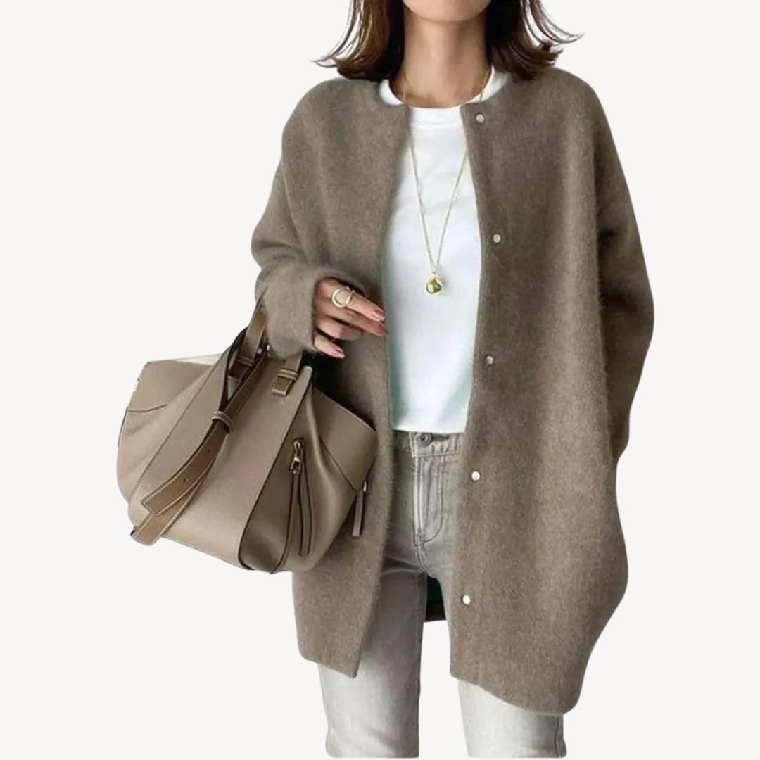 Button-Down Wool Cardigan for Women | Clara Vienne