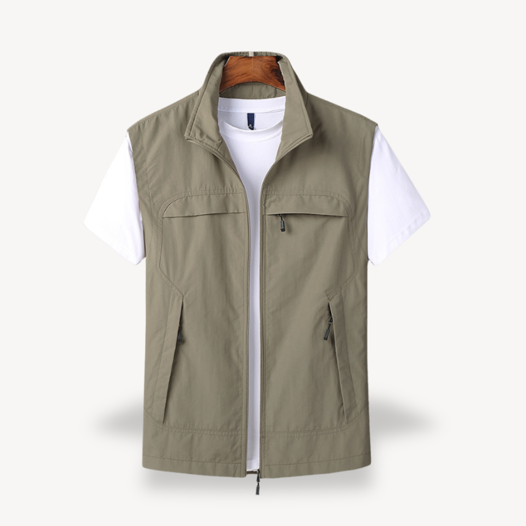 Lightweight Zip Vest for Men | Clara Vienne