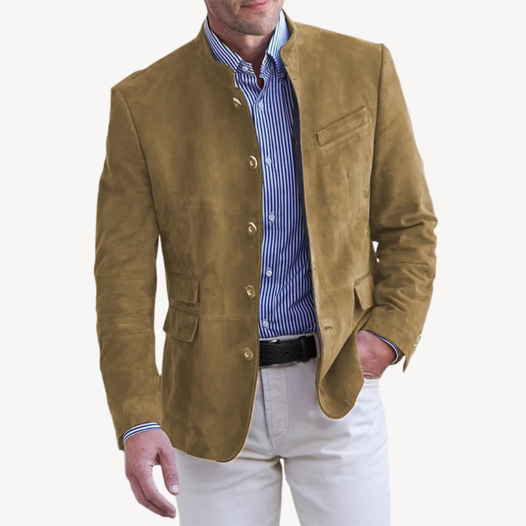 Men's Casual Button Blazer Jacket | Clara Vienne