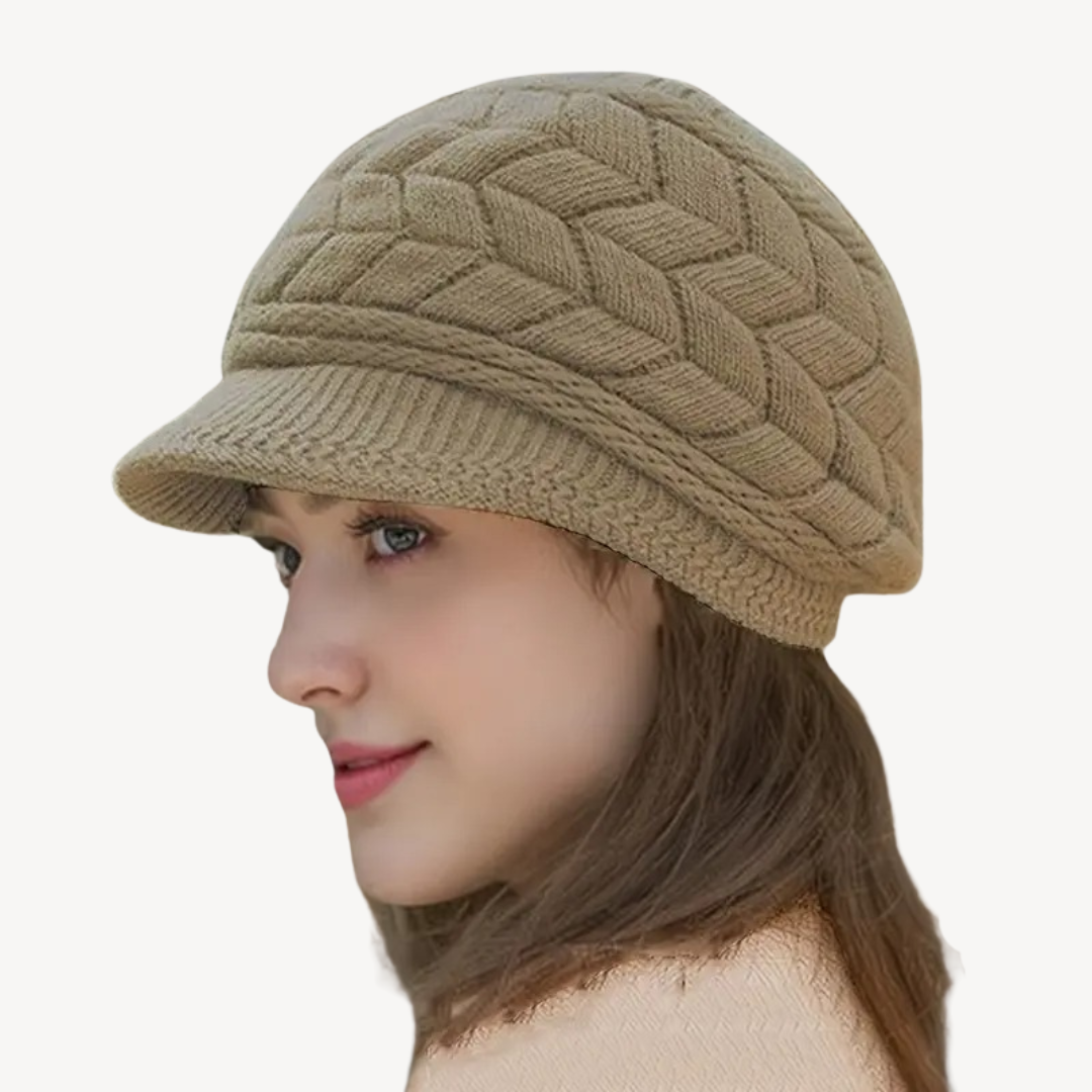 Knitted Baker Boy Hat for Women | Clara Vienne
