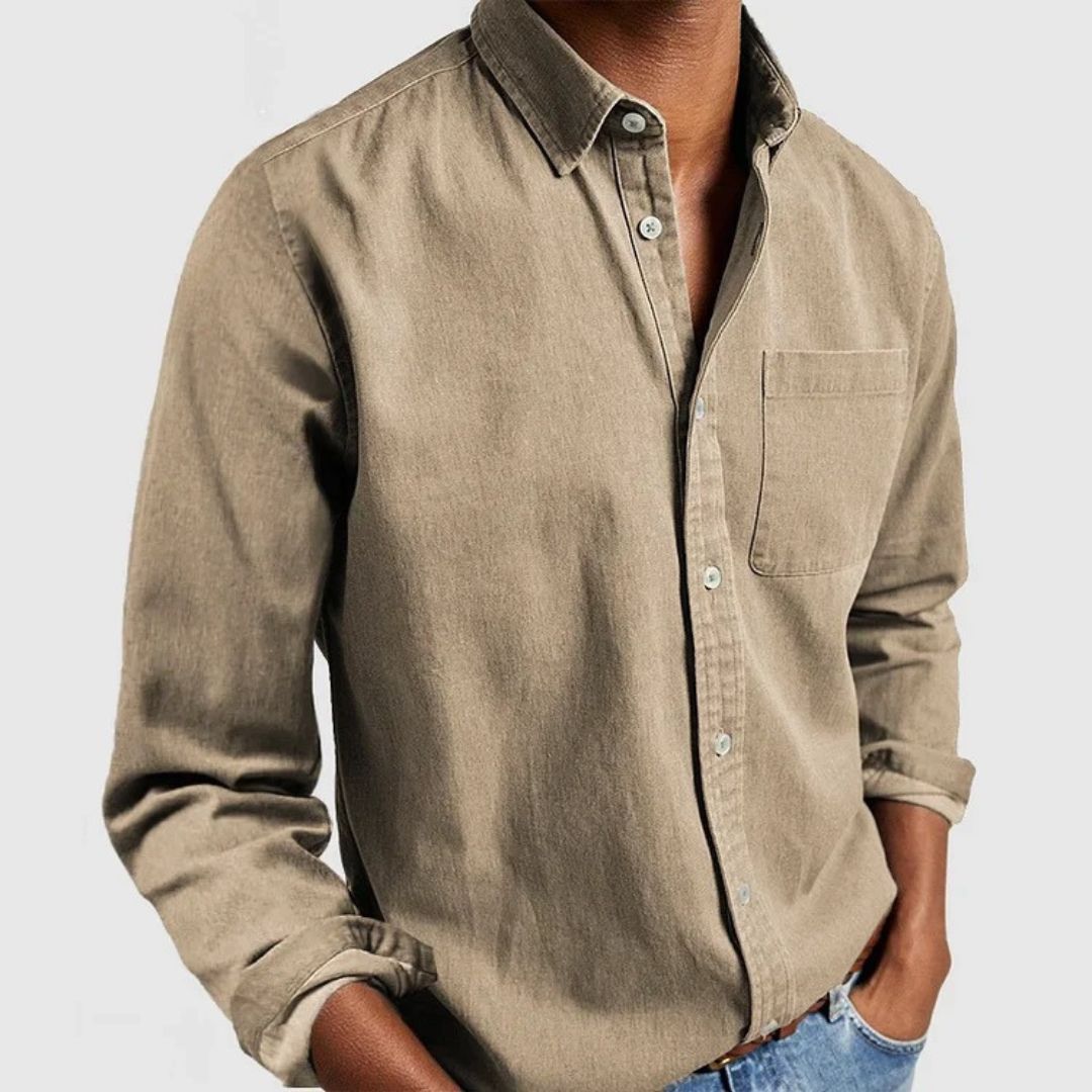 Cotton Long Sleeve Shirt Men | Clara Vienne