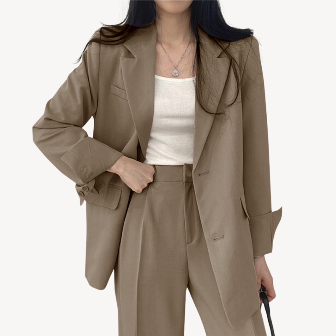 Blazer Pants Suit Set Women | Clara Vienne