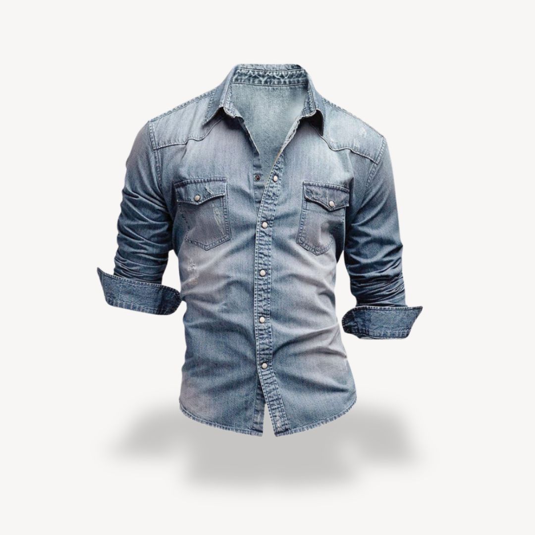 Denim Western Shirt Men's | Clara Vienne