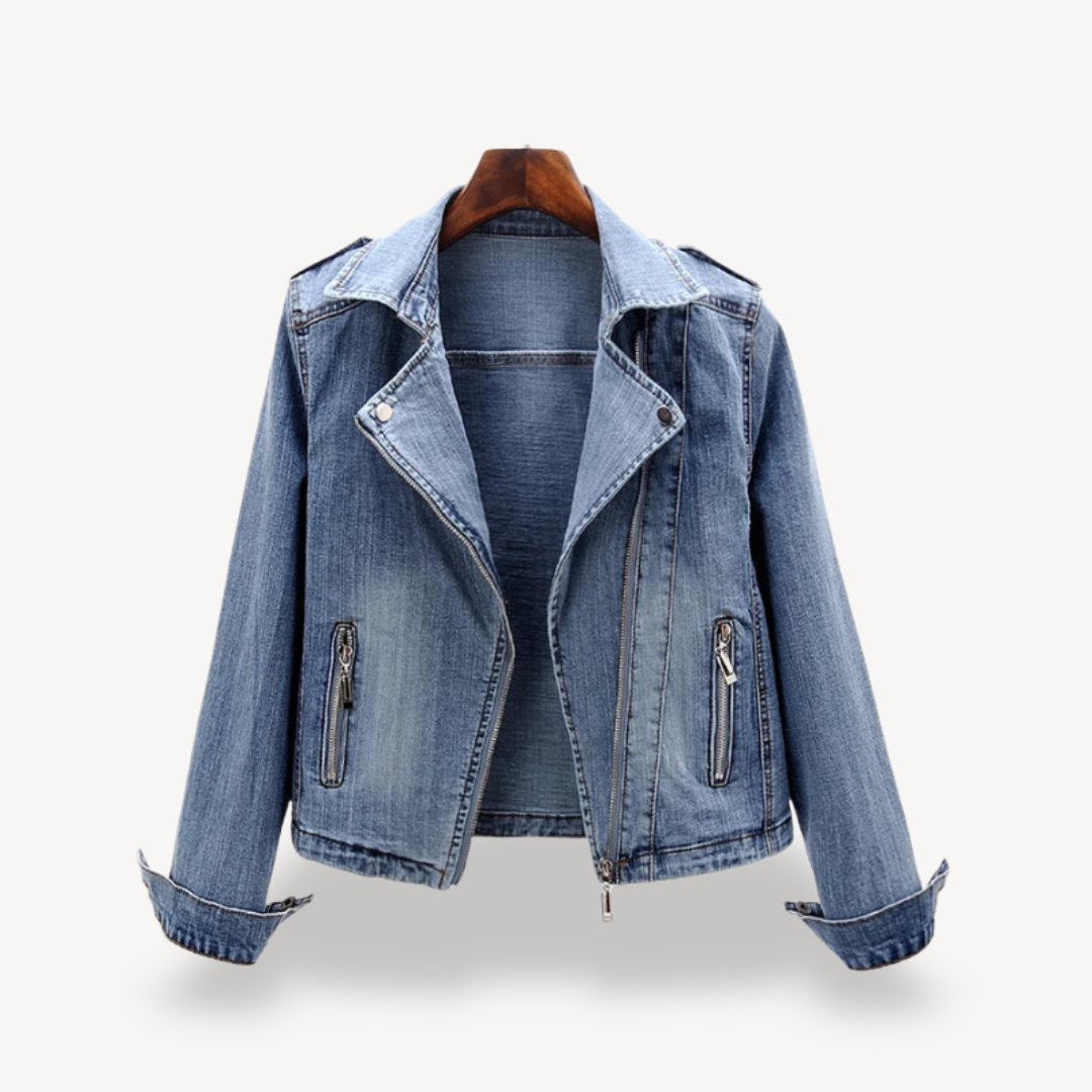 Denim Biker Jacket for Women | Clara Vienne
