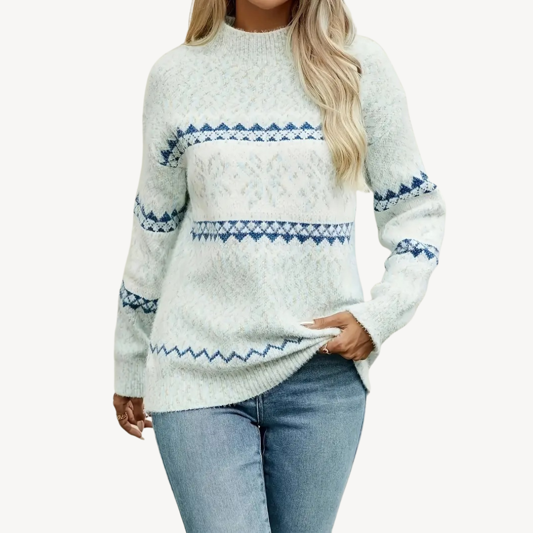 Fair Isle Knit Sweater for Women | Clara Vienne
