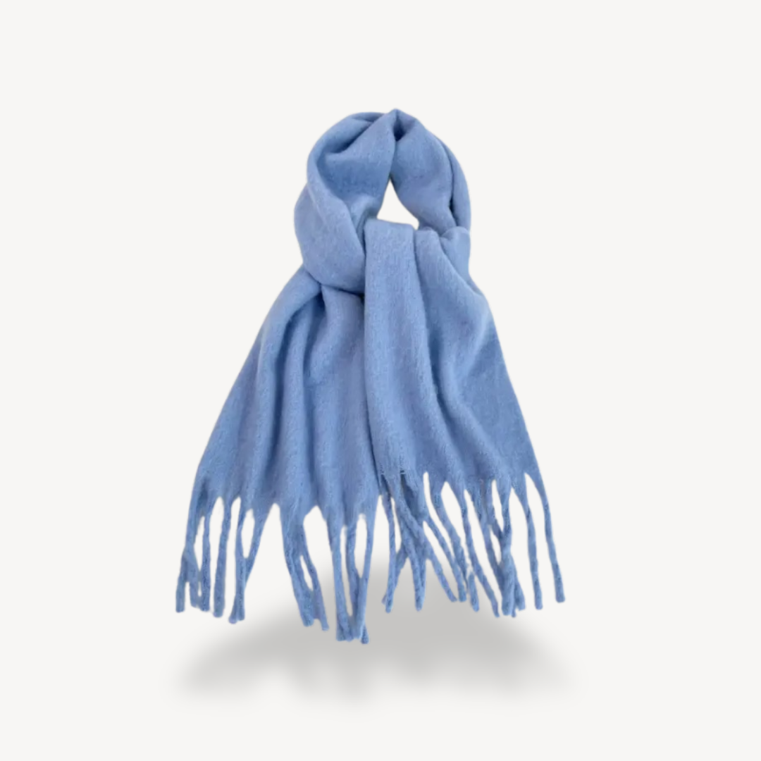 Fringed Wool Scarf | Clara Vienne