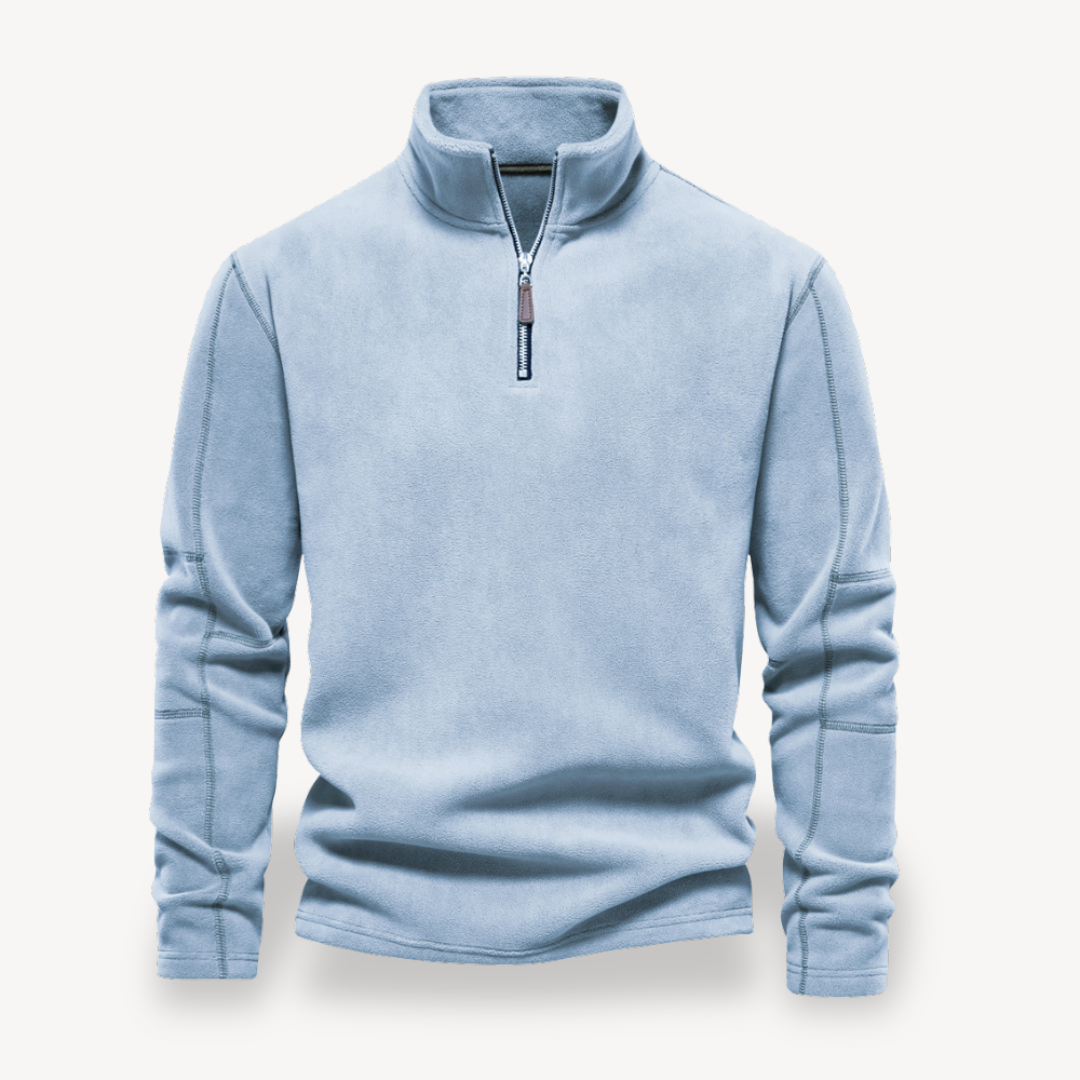 Fleece Quarter-Zip Pullover for Men | Clara Vienne
