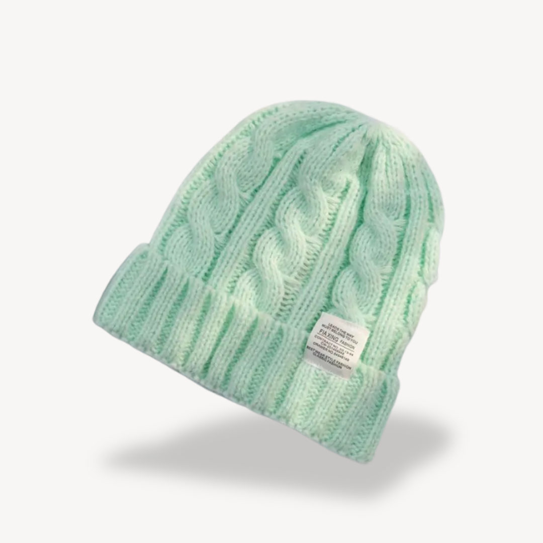 Cable Knit Beanie Hat for Women - Soft Wool Blend | Clara Vienne
