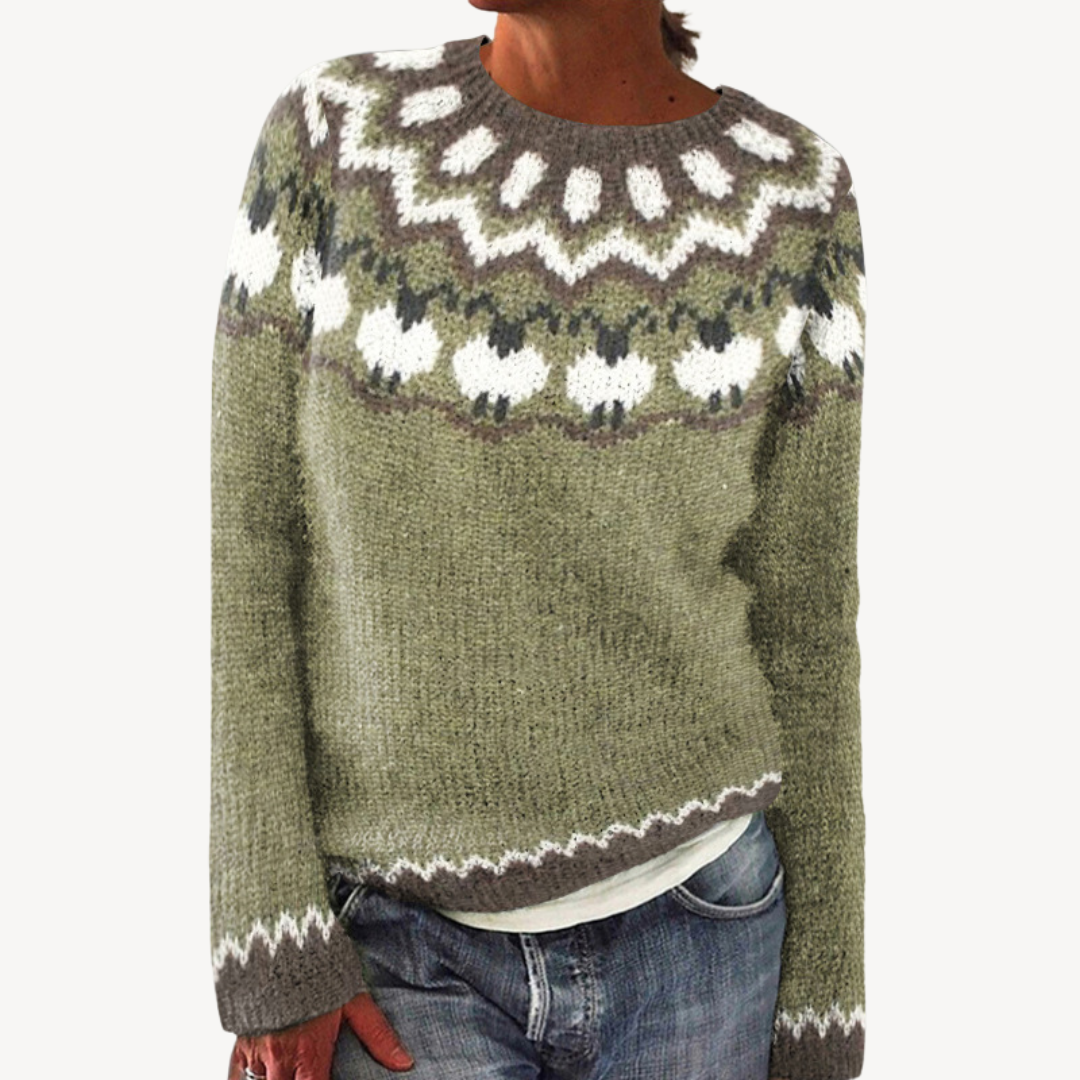 Embroidered Floral Sweater for Women | Clara Vienne