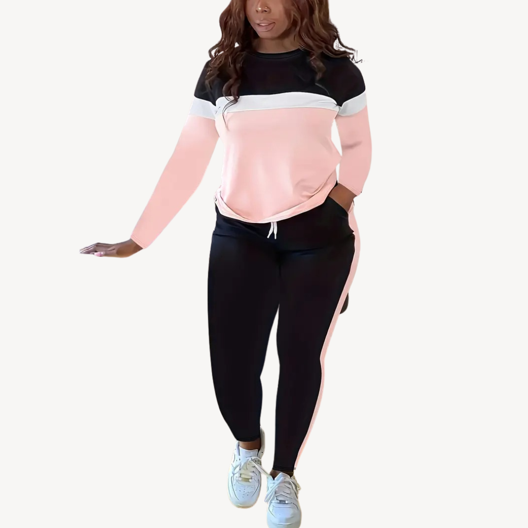 Color-Blocked Sweatsuit Set | Clara Vienne