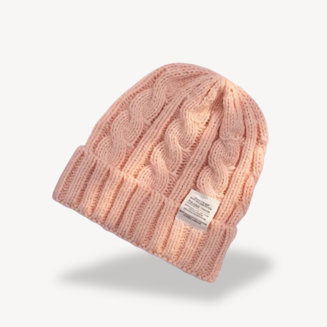 Cable Knit Beanie Hat for Women - Soft Wool Blend | Clara Vienne