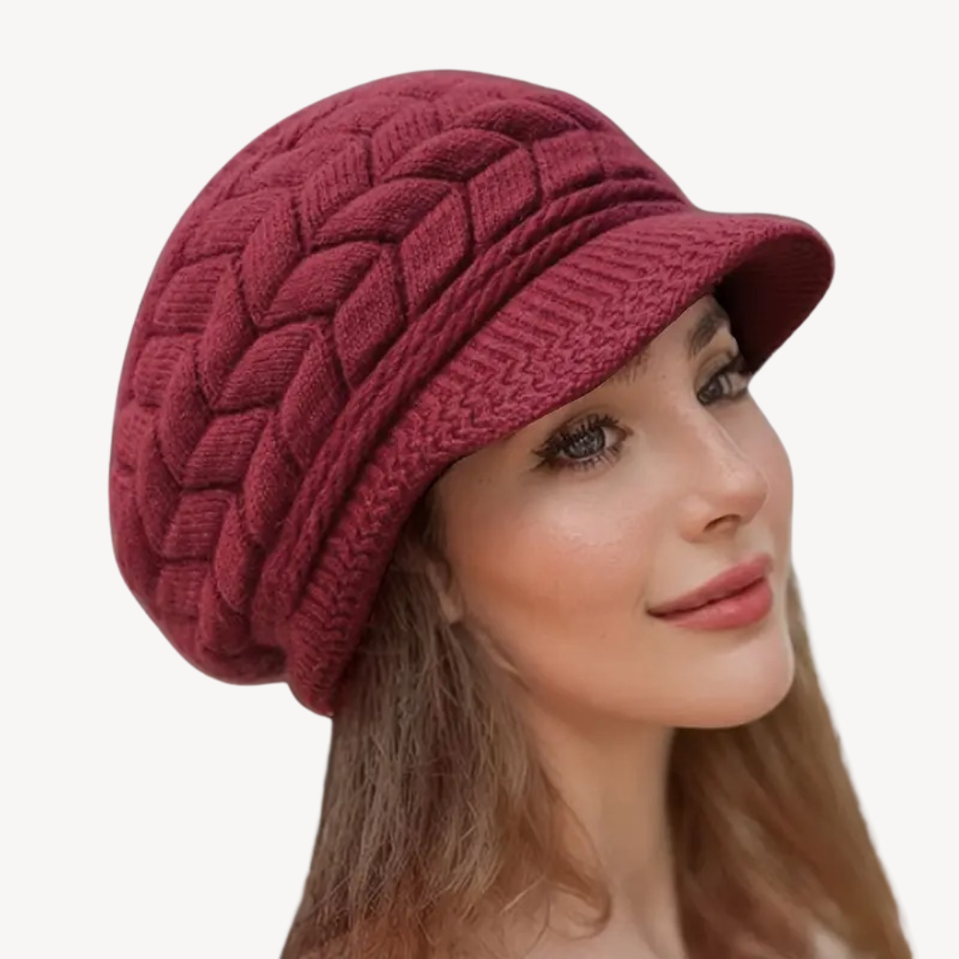 Knitted Baker Boy Hat for Women | Clara Vienne