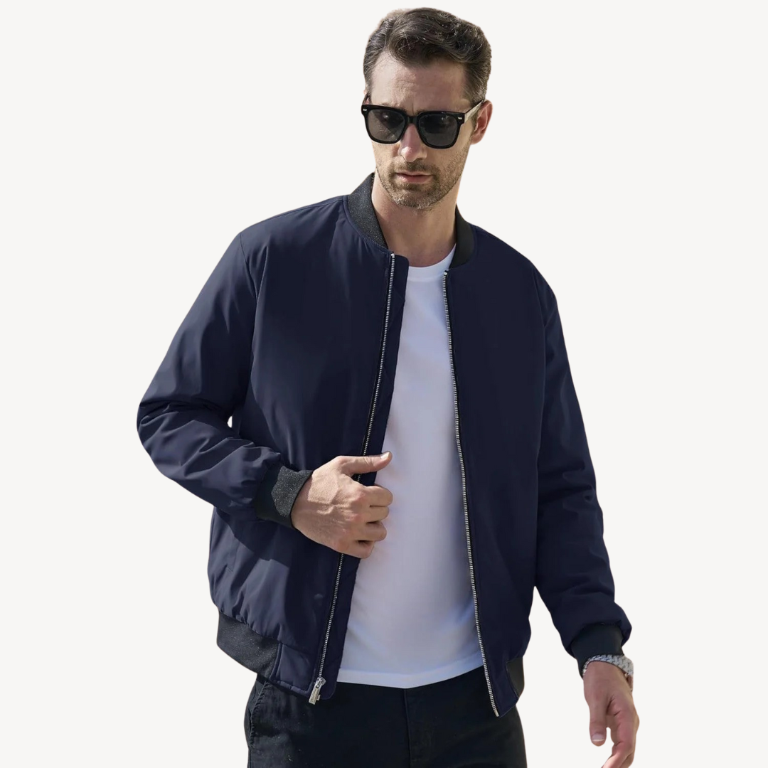 Men's Bomber Jacket with Quilted Lining | Clara Vienne
