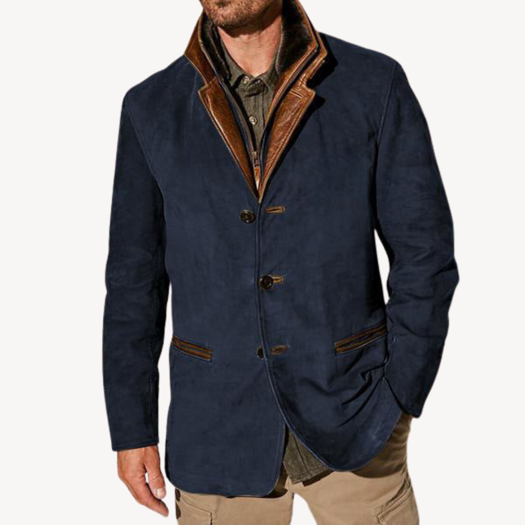 Men's Casual Suede Jacket | Clara Vienne