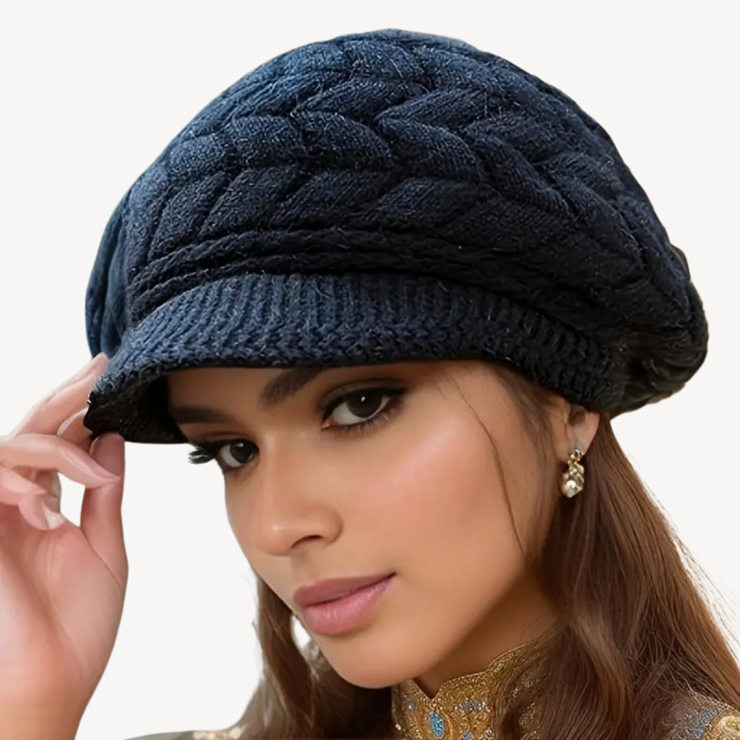 Knitted Baker Boy Hat for Women | Clara Vienne