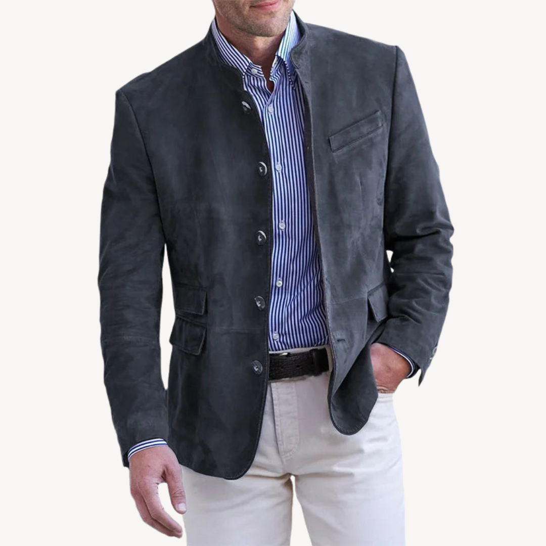 Men's Casual Button Blazer Jacket | Clara Vienne