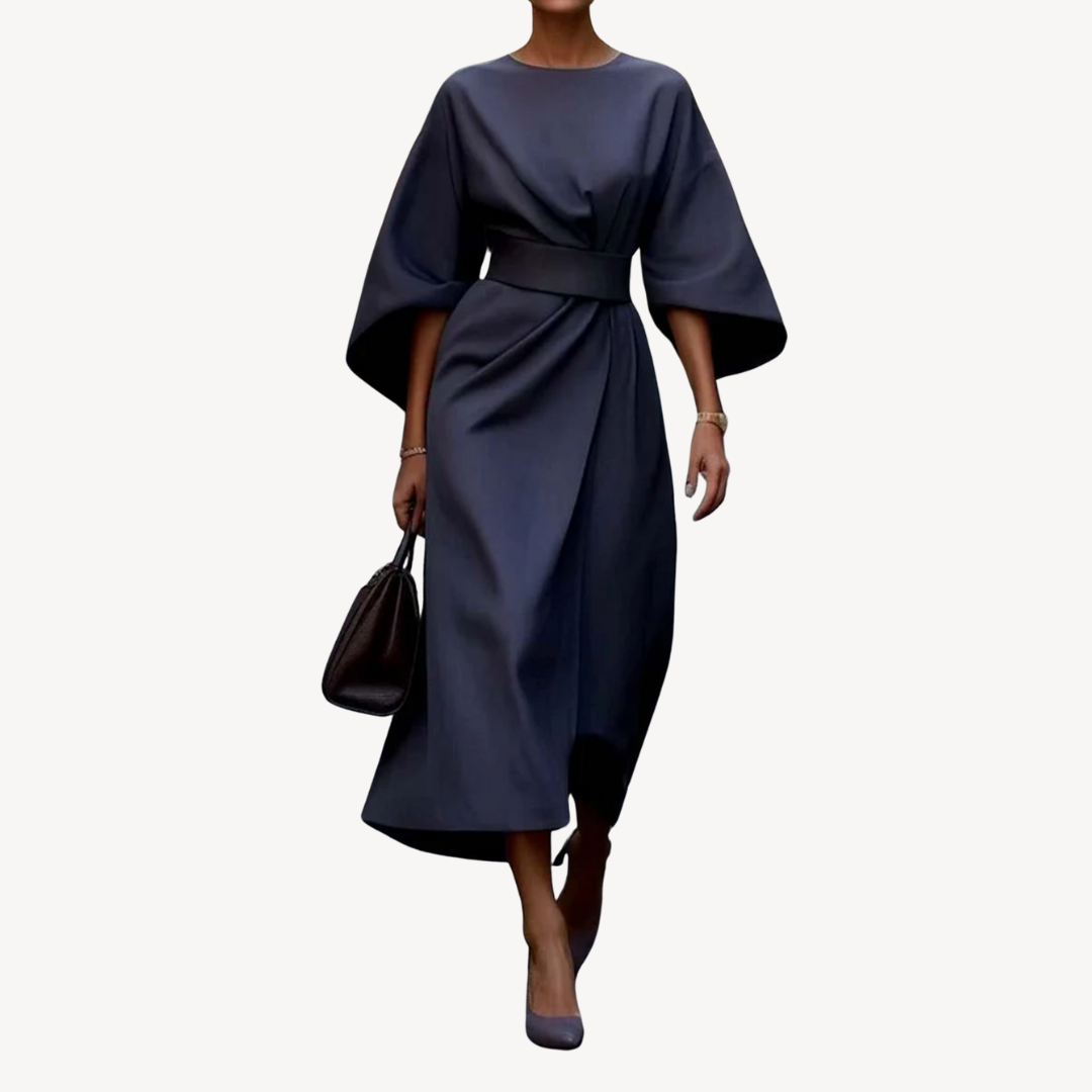 Clara Vienne | Women's Cotton Belted Midi Dress