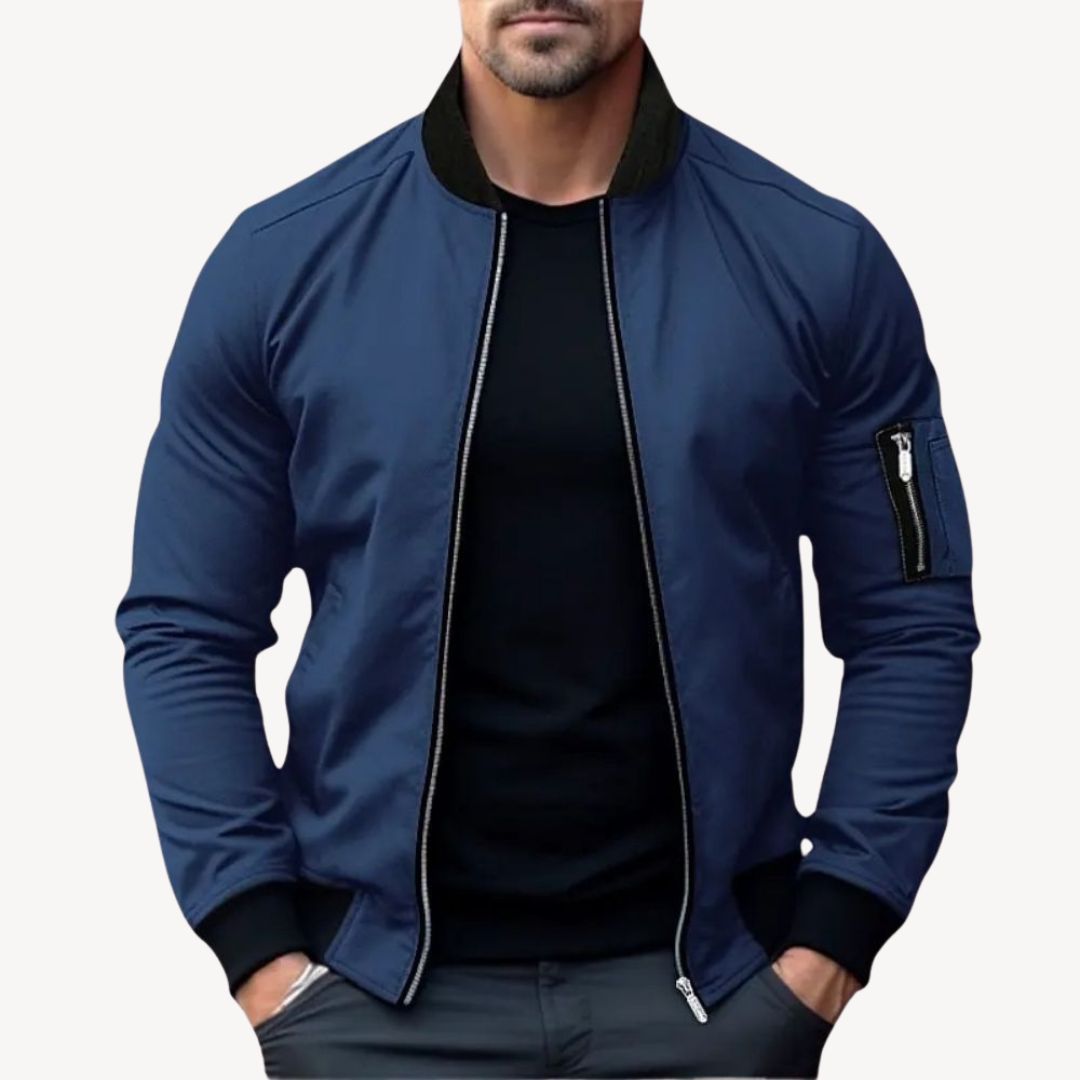 Clara Vienne | Men's Zip Up Bomber Jacket