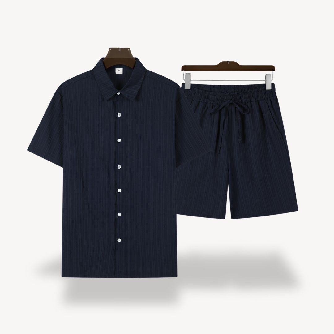 Linen Shirt Shorts Set Men | Clara Vienne