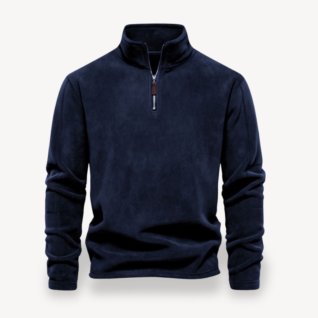 Fleece Quarter-Zip Pullover for Men | Clara Vienne
